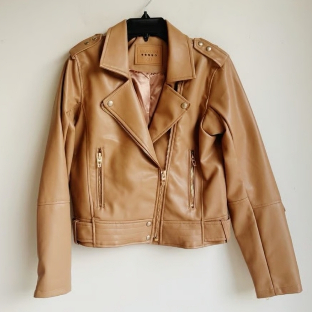 Blank NYC Tan Leather Jacket